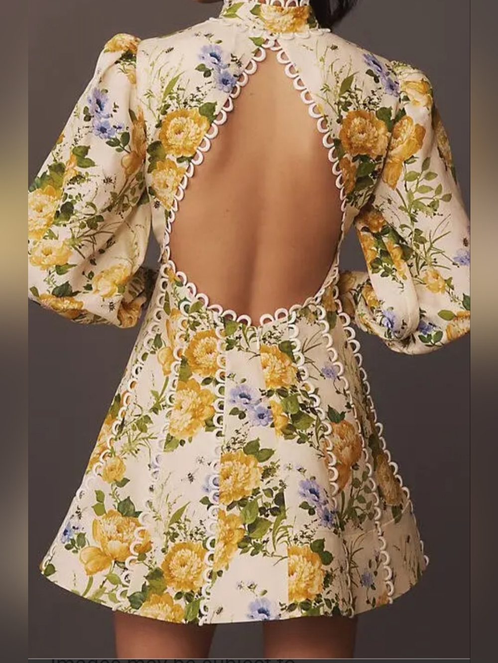 Anthropologie BHLDN Kali Mini Dress. Silk Linen Blend - Picture 3 of 8